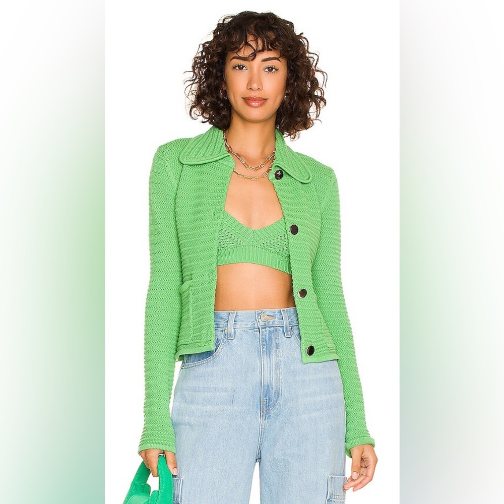 RONNY KOBO | Frazer Knit Top In Shamrock | Size: Medium